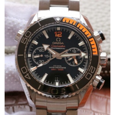 Omega OMF Planet Ocean Master Chronometer Black/Orange Bezel Black Dial SS Bracelet A9900,Fake Watches,Rolex Fake Watches,Omega Fake Watches,Cartier Fake watches,IWC Fake Watches,Breitling Fake Watches
