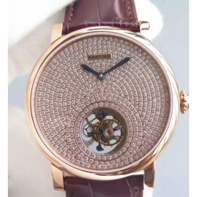 Cartier Rotonde De Cartier Tourbillon RG Diamonds Dial,Fake Watches,Rolex Fake Watches,Omega Fake Watches,Cartier Fake watches,IWC Fake Watches,Breitling Fake Watches