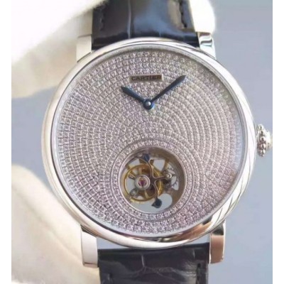 Cartier Rotonde De Cartier Tourbillon SS Diamonds Dial,Fake Watches,Rolex Fake Watches,Omega Fake Watches,Cartier Fake watches,IWC Fake Watches,Breitling Fake Watches