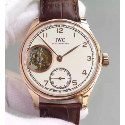 IWC TF Portuguese Tourbillon IW5463 RG White Dial Leather Strap,Fake Watches,Rolex Fake Watches,Omega Fake Watches,Cartier Fake watches,IWC Fake Watches,Breitling Fake Watches