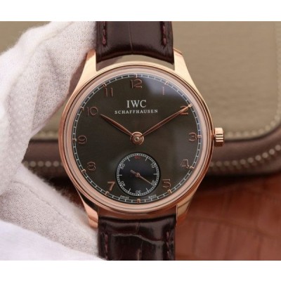 IWC ZF Portuguese IW545406 RG Brown Dial Leather Strap A6498,Fake Watches,Rolex Fake Watches,Omega Fake Watches,Cartier Fake watches,IWC Fake Watches,Breitling Fake Watches