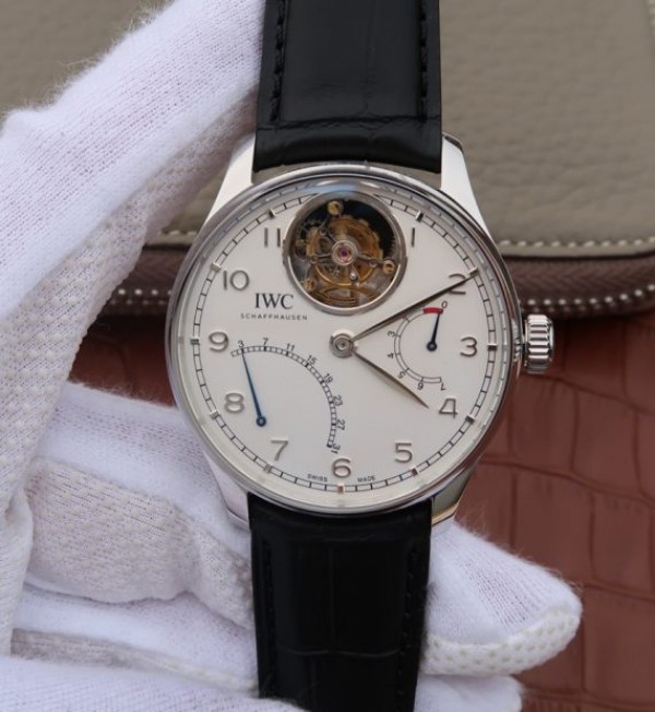 IWC AZ Portuguese Tourbillon IW5046 SS White Dial