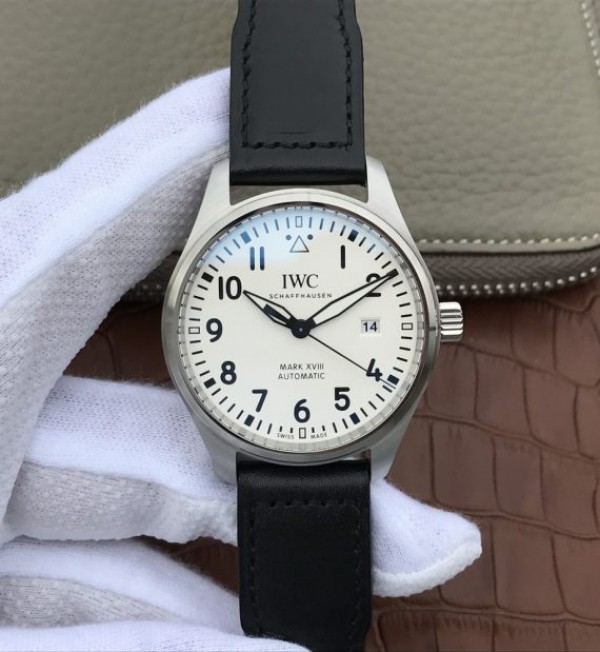 IWC XF Mark XVIII IW327002 White Dial Leather Strap A2892