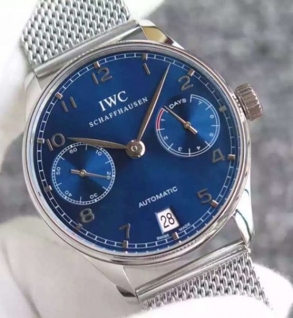 IWC YL Portuguese IW5001 Blue Dial