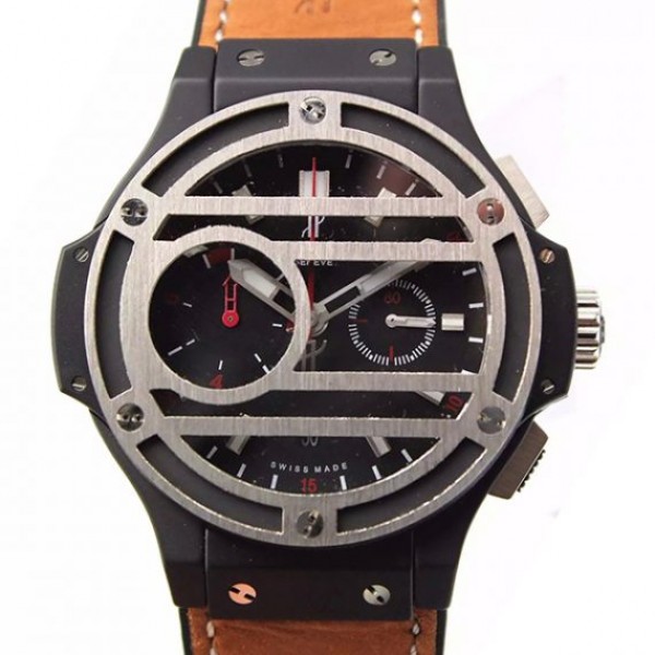 Hublot Big Bang 44mm Black Dial Chukker Bang SS A7750