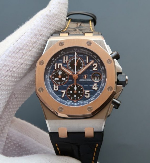 Audemars Piguet JF Royal Oak Offshore RG Bezel Blue Dial A3126