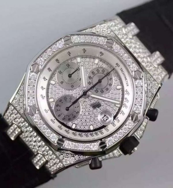 Audemars Piguet JF Royal Oak Offshore SS Full Paved Diamonds A7750