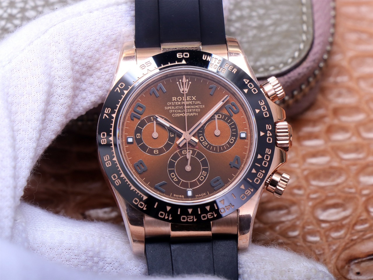 ROLEX DAYTONA 116515LN EVEROSE CERACHROM ORIGINAL CAL.4130