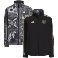 2023-2024 Arsenal Reversible Windbreaker Black-gray Soccer Jersey 1:1 Thai Quality - view 1