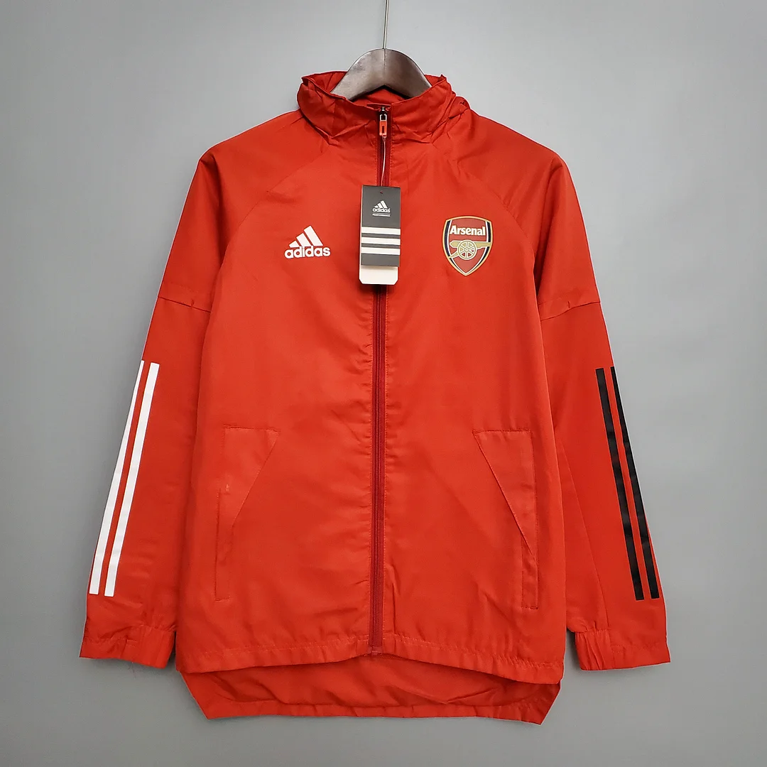 2021 Arsenal Soccer Jersey Windbreaker Red - view 7