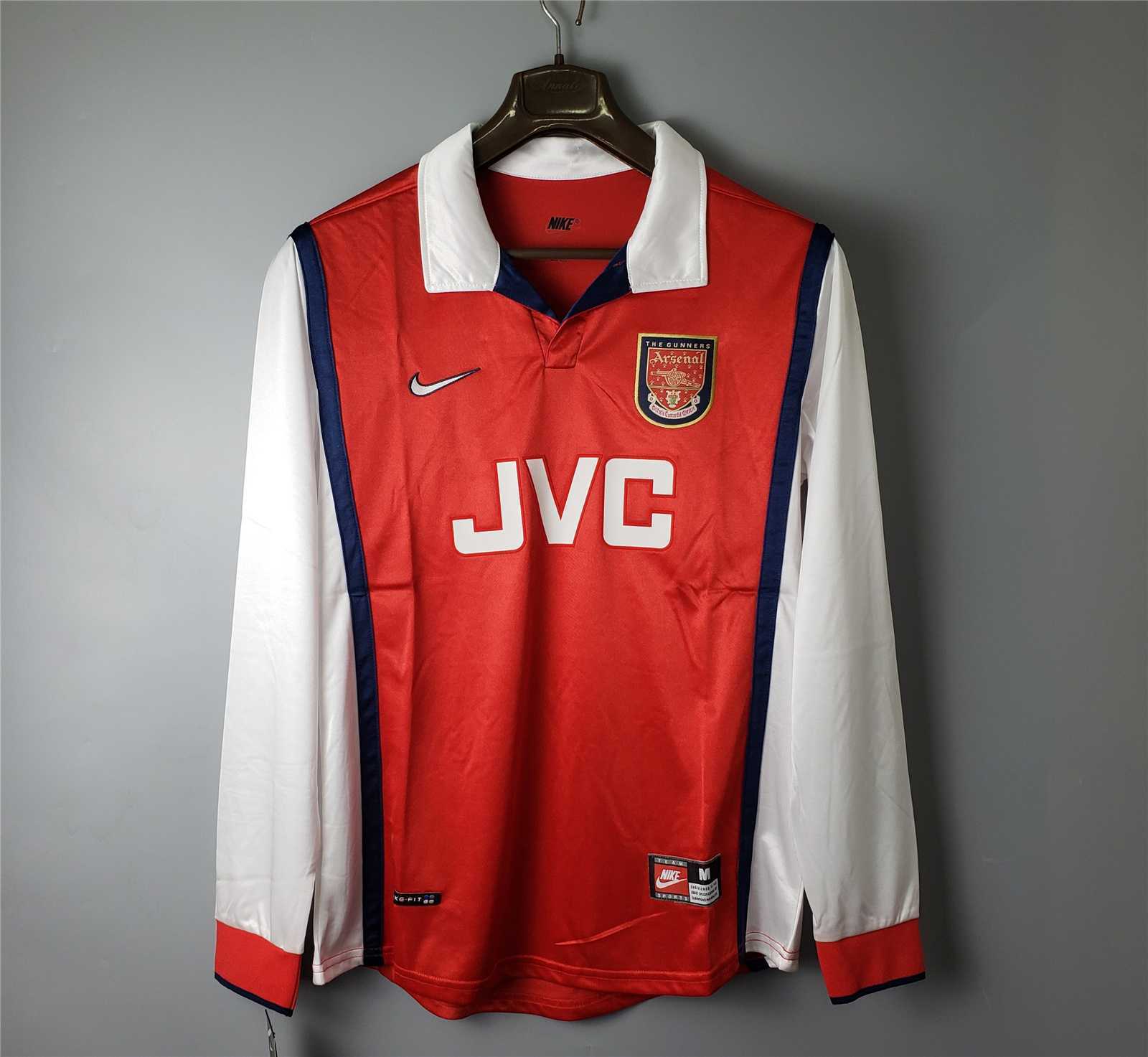 1998-1999 Arsenal Home Retro Version Jersey Long Sleeve