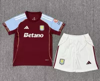 25-26 Aston Villa Home Soccer Kid Kit Jersey+Shorts - view 1
