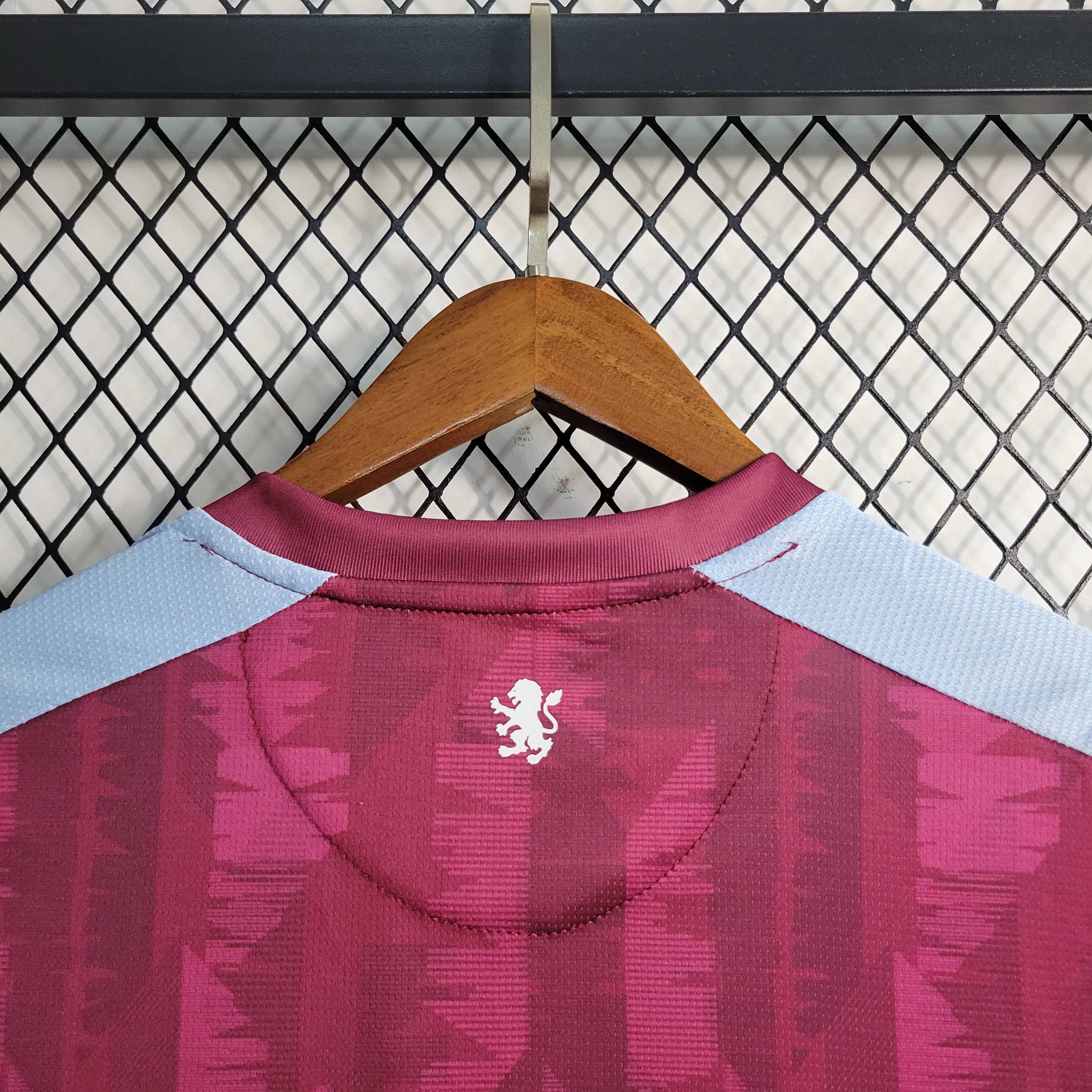 23-24 Aston Villa Home Fan Version Jersey - view 5