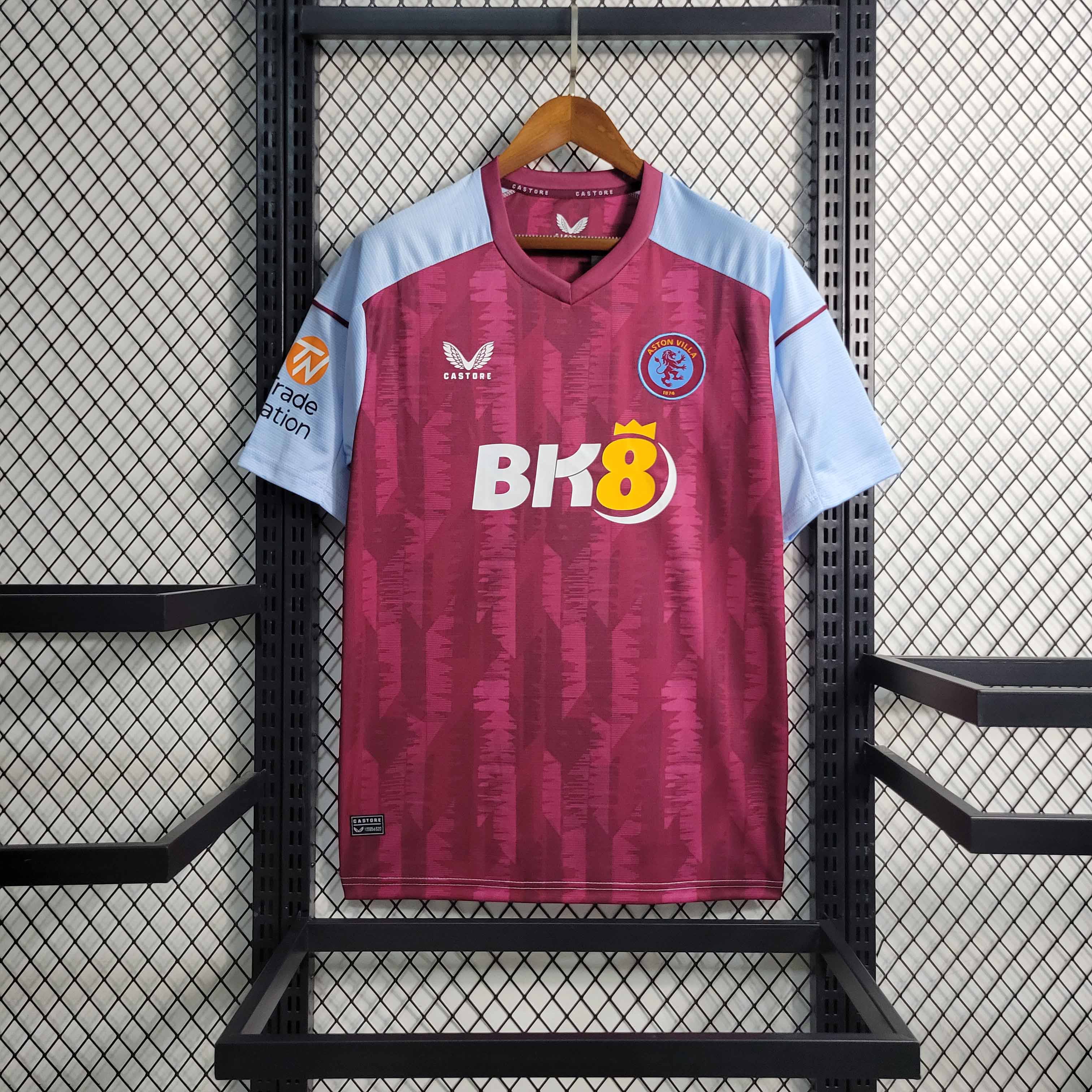 23-24 Aston Villa Home Fan Version Jersey