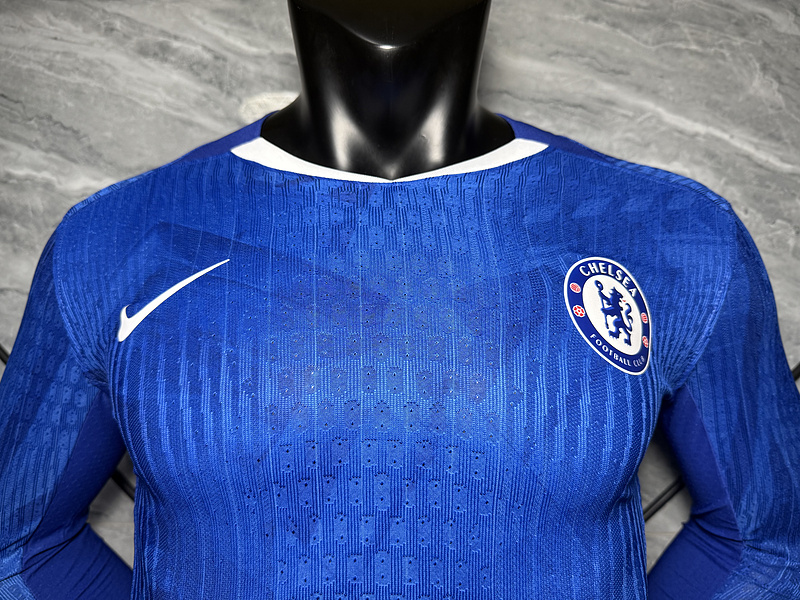 25-26 Chelsea Home Player Version Soccer Jersey Long Sleeve - view 9