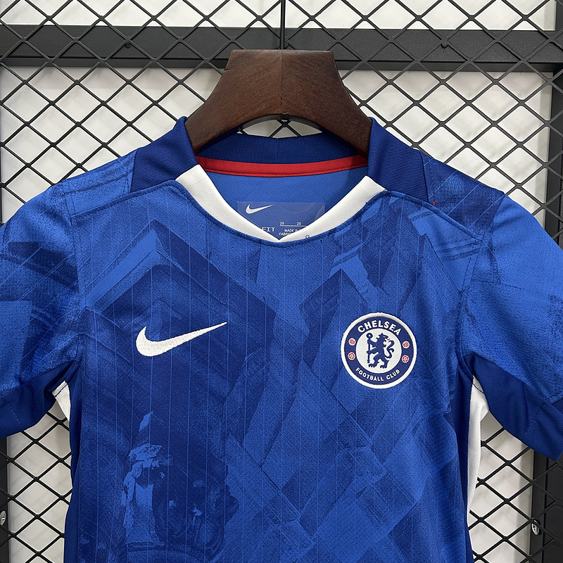 25-26 Chelsea Home Soccer Kids Kit Jersey+Shorts - view 8