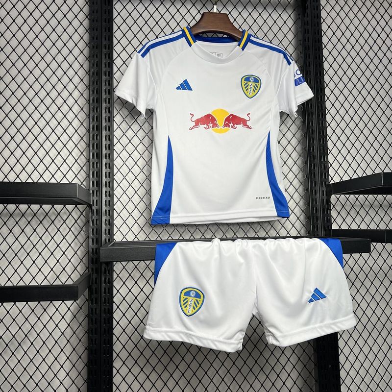 24-25 Leeds United Home Kids Kit Jersey+Shorts - view 3
