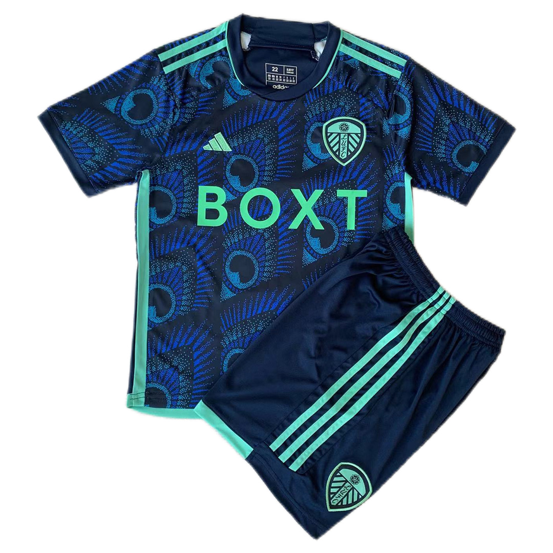 23-24 Leeds United Away Kids Kit Jersey+Shorts - view 4