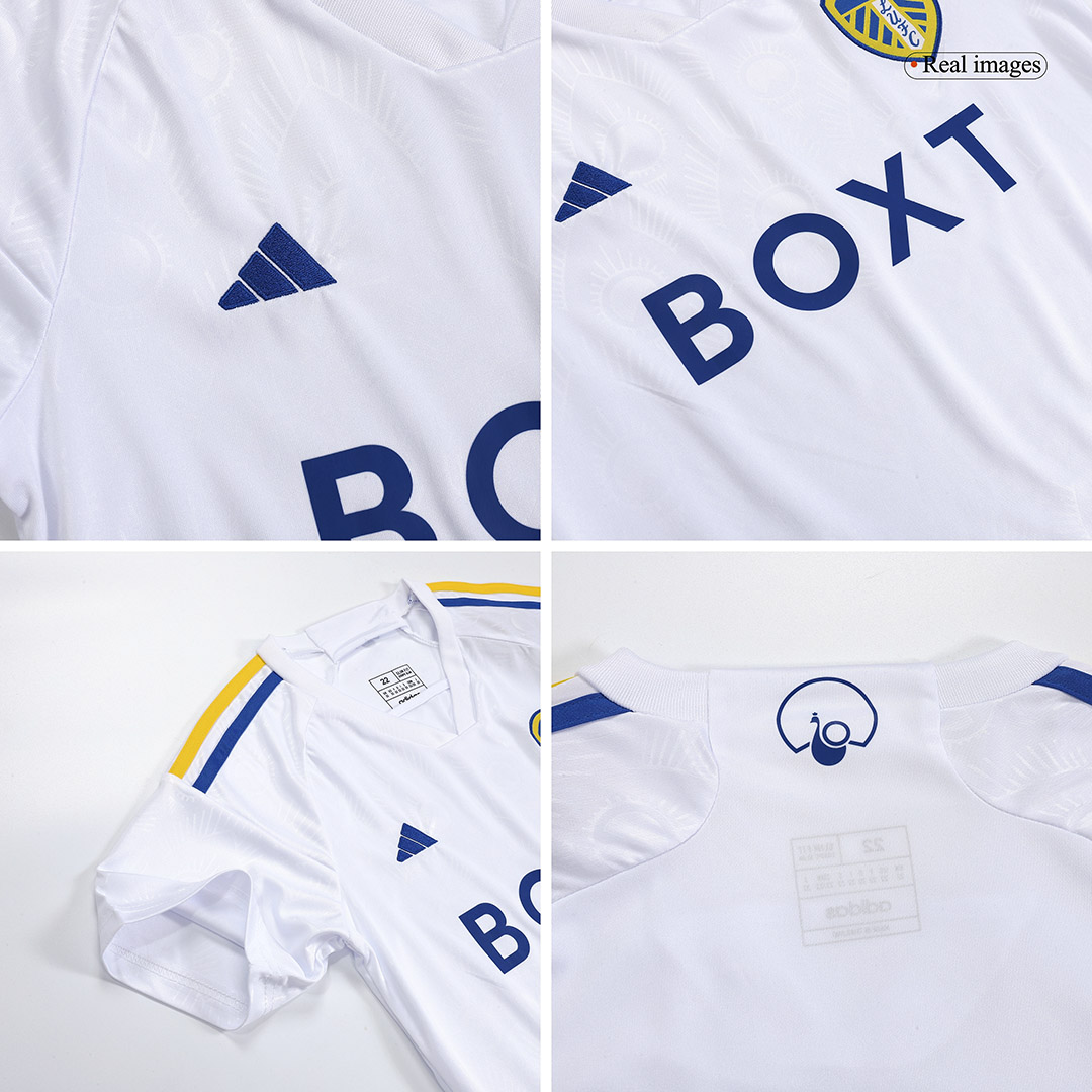 23-24 Leeds United Home Kids Kit Jersey+Shorts - view 3
