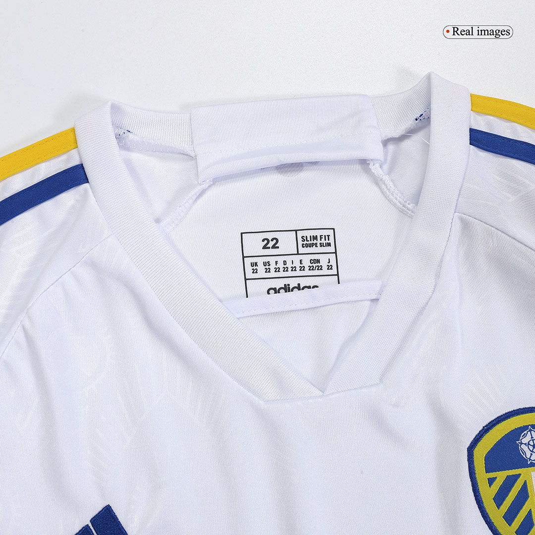 23-24 Leeds United Home Kids Kit Jersey+Shorts - view 5