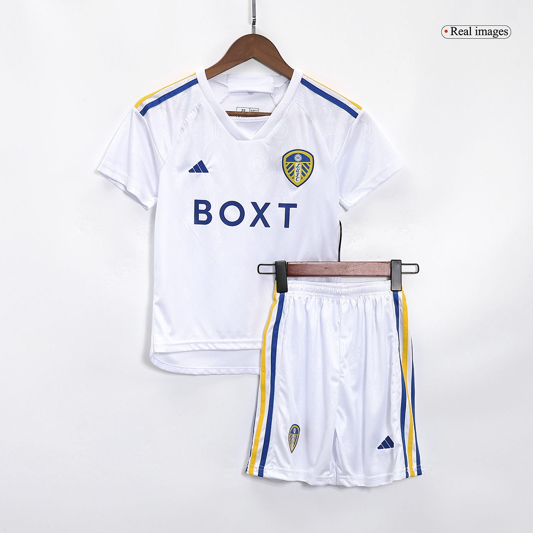 23-24 Leeds United Home Kids Kit Jersey+Shorts - view 8