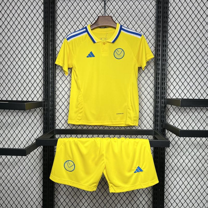 24-25 Leeds United Away Kids Kit Jersey+Shorts
