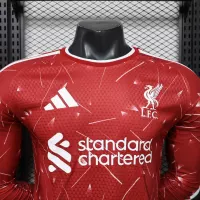 26-27 Liverpool Home Soccer Jersey Player Version Long Sleeve - view 8