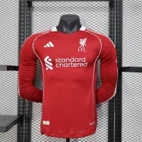 25-26 Liverpool Home Soccer Jersey Player Version Long Sleeve - view 1