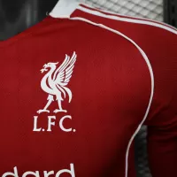 25-26 Liverpool Home Soccer Jersey Player Version Long Sleeve - view 4