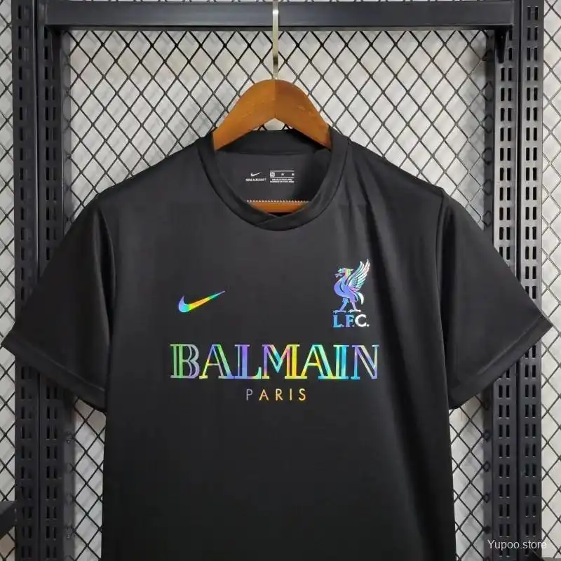 24-25 Liverpool Black Training Suit Football Jersey - view 6
