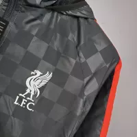 2021/2022 Liverpool Windbreaker Black-Grey Plaid Soccer Jersey 1:1 Thai Quality - view 8