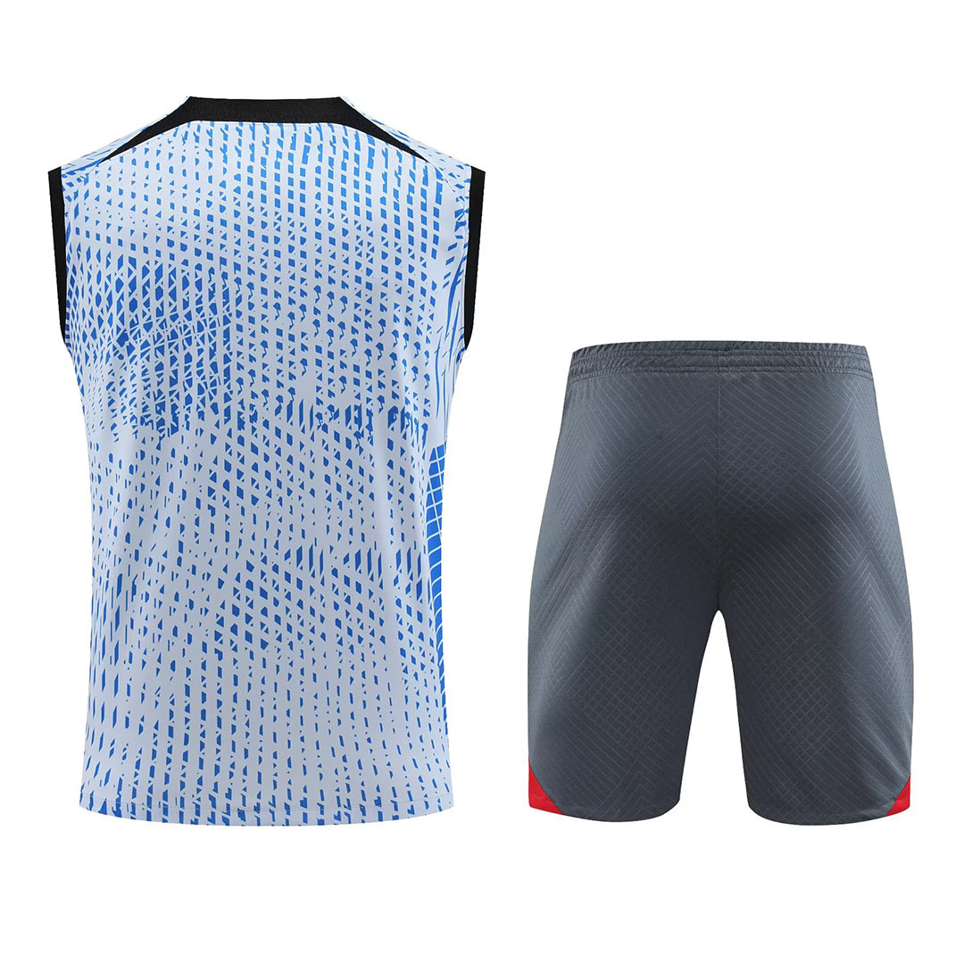 Liverpool Sleeveless Training Kit White&Blue 2023/24 - view 6