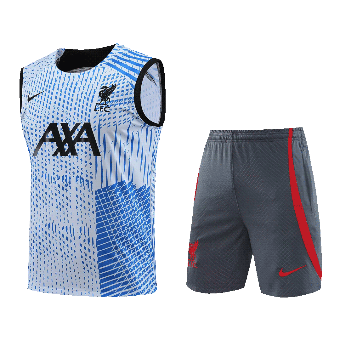 Liverpool Sleeveless Training Kit White&Blue 2023/24 - view 10