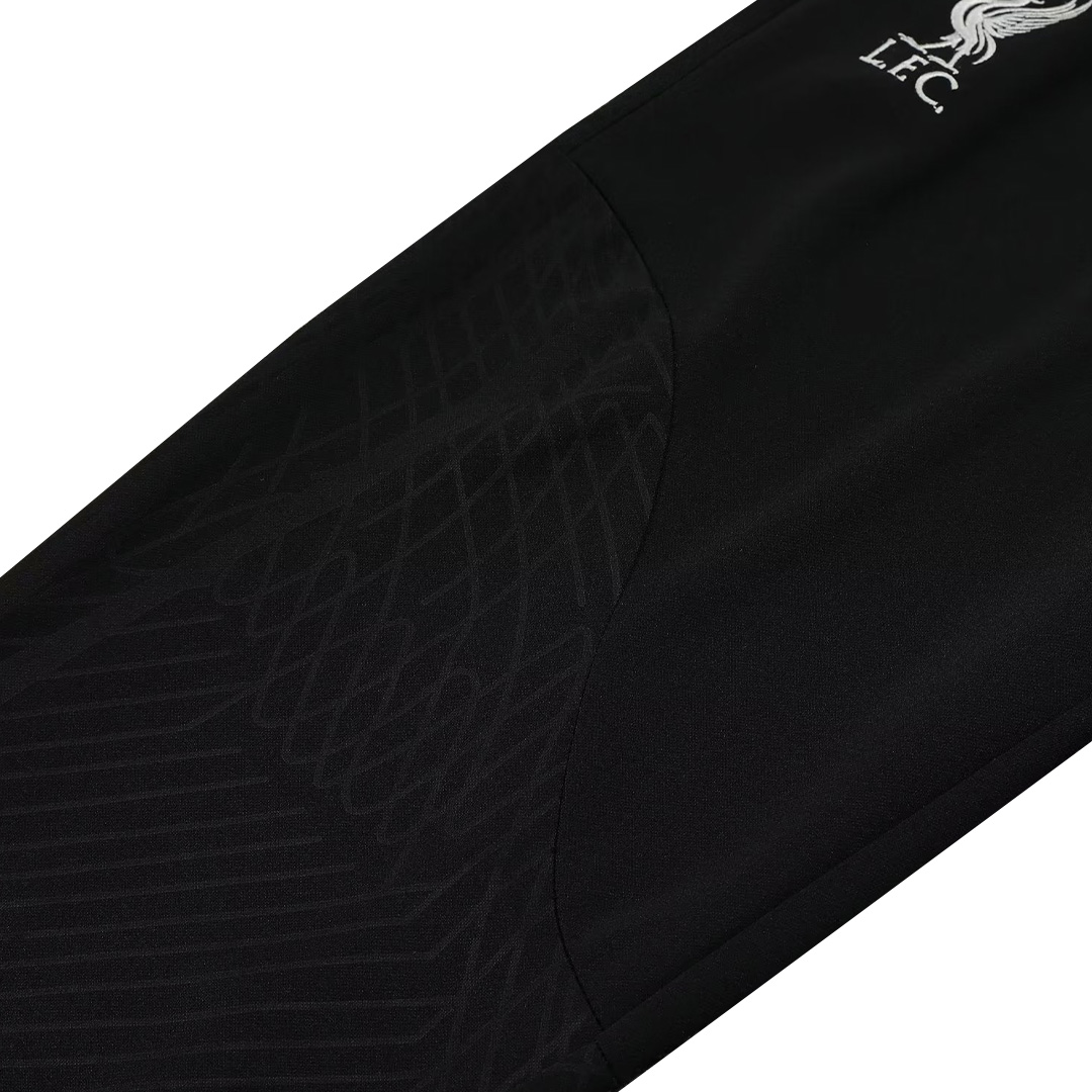 Kids Liverpool Zipper Sweatshirt Kit(Top+Pants) Black 2023/24 - view 14