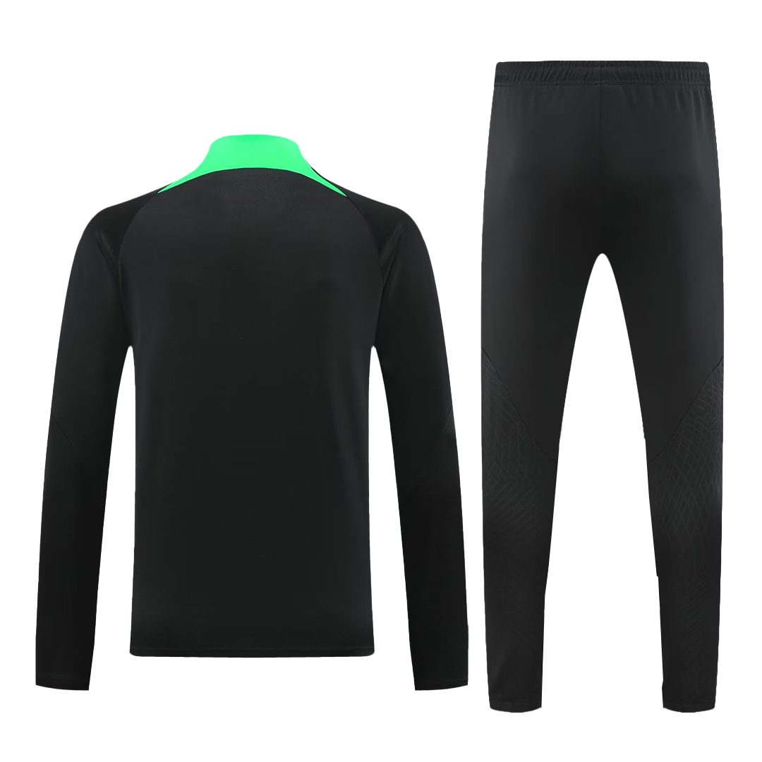 Kids Liverpool Zipper Sweatshirt Kit(Top+Pants) Black 2023/24 - view 17
