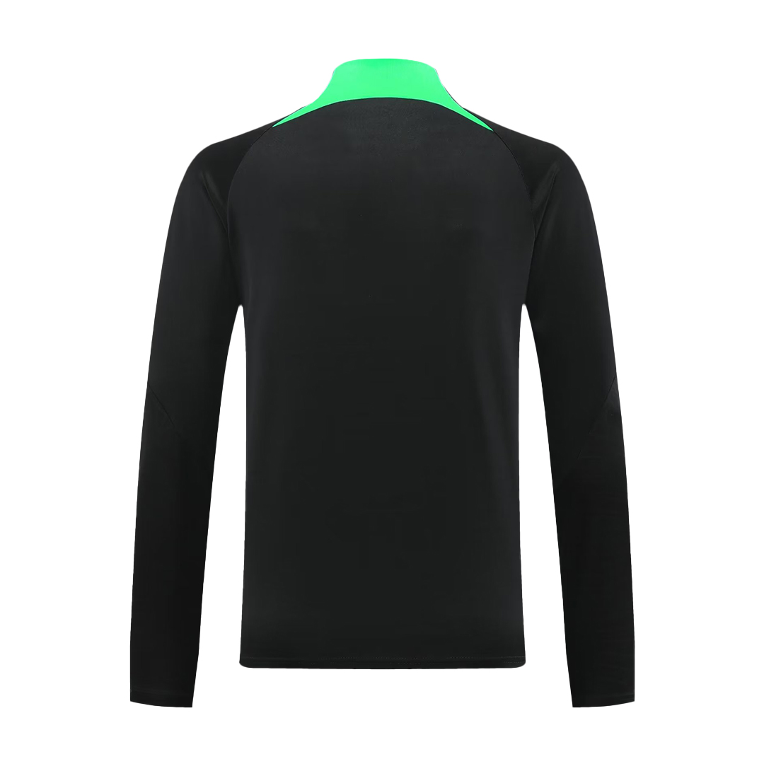 Kids Liverpool Zipper Sweatshirt Kit(Top+Pants) Black 2023/24 - view 6