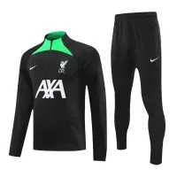 Kids Liverpool Zipper Sweatshirt Kit(Top+Pants) Black 2023/24 - view 12