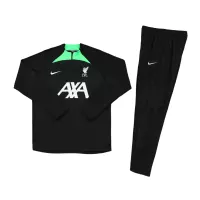 Kids Liverpool Zipper Sweatshirt Kit(Top+Pants) Black 2023/24 - view 16