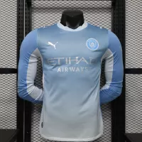 26-27 Manchester City Home Soccer Jersey Player Version Long Sleeve - view 1