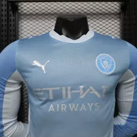 26-27 Manchester City Home Soccer Jersey Player Version Long Sleeve - view 11