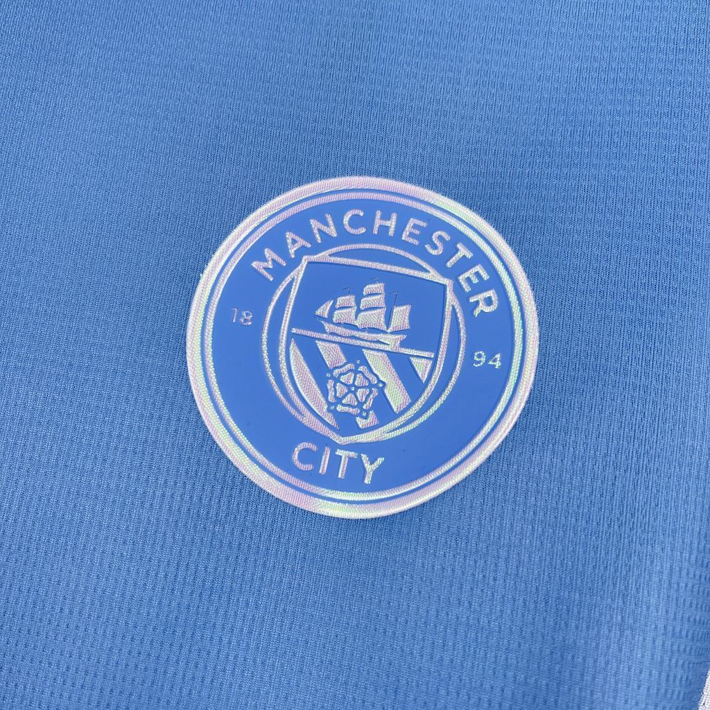 26-27 Manchester City Home Soccer Jersey - view 3