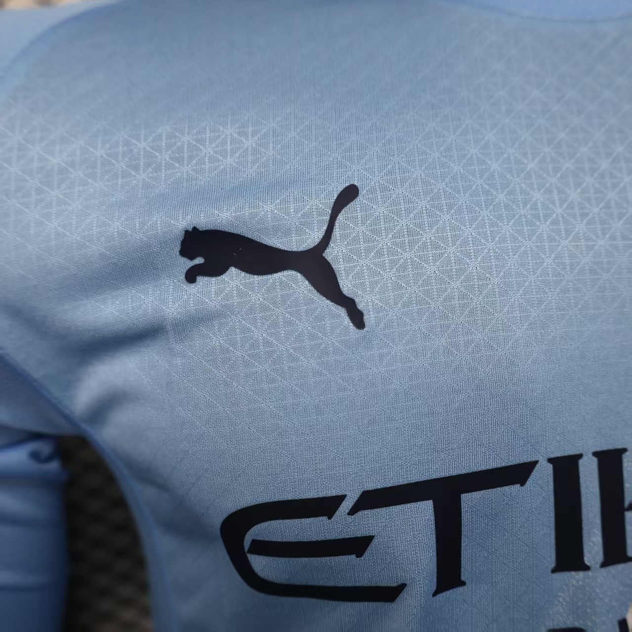 25-26 Manchester City Home Soccer Jersey Player Version Long Sleeve - view 12