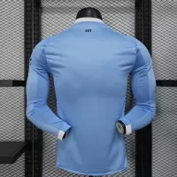 25-26 Manchester City Home Soccer Jersey Player Version Long Sleeve - view 3