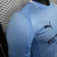 25-26 Manchester City Home Soccer Jersey Player Version Long Sleeve - view 4