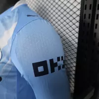 25-26 Manchester City Home Soccer Jersey Player Version Long Sleeve - view 9