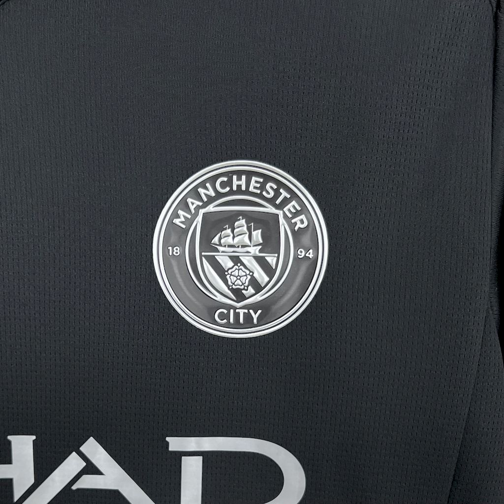 25-26 Manchester City Away Black Soccer Jersey - view 4