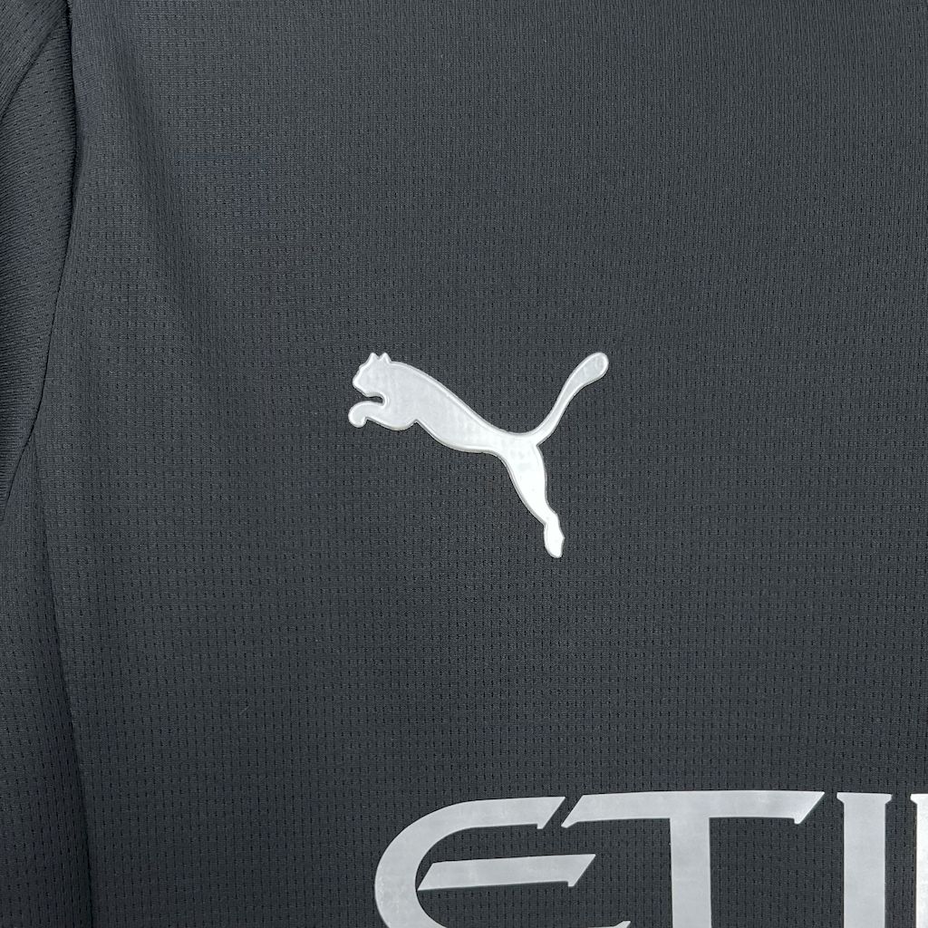 25-26 Manchester City Away Black Soccer Jersey - view 6