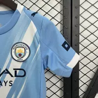 25-26 Manchester City Home Soccer Kids Kit Jersey+Shorts - view 6