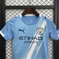 25-26 Manchester City Home Soccer Kids Kit Jersey+Shorts - view 9