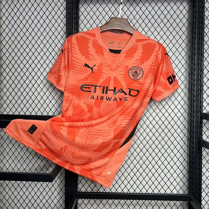 24-25 Manchester City Orange Goalkeeper Jersey - view 8